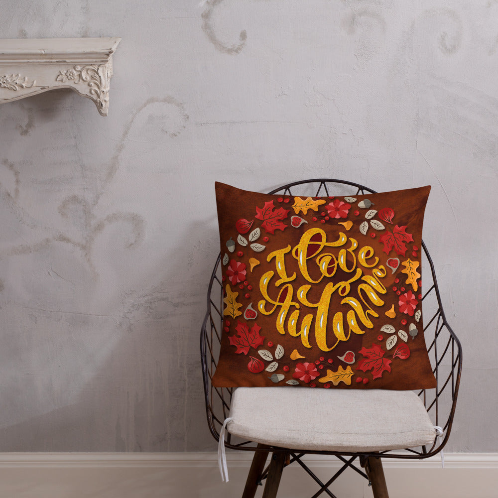 I Love Autumn Decorative Throw Pillows