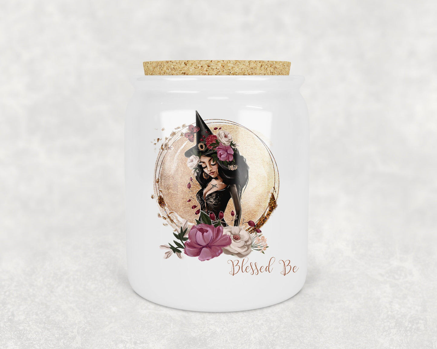 Wiccan Blessed Be Porcelain Treat Jar - Schoppix Gifts