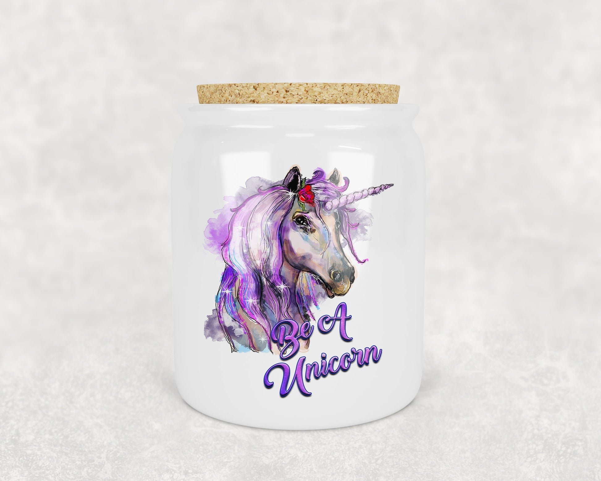 Be A Unicorn Art Porcelain Treat Jar - Schoppix Gifts