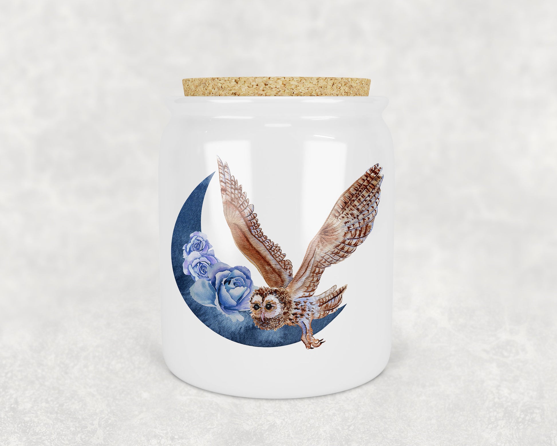 Boho Owl by Moon Art Porcelain Treat Jar - Schoppix Gifts