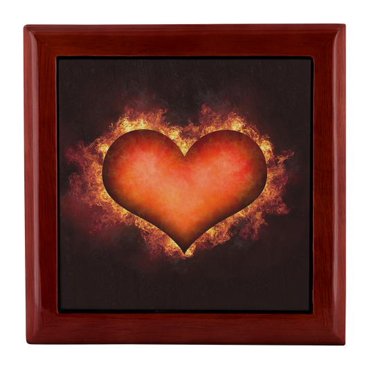Flaming Heart Jewelry Box - Schoppix Gifts