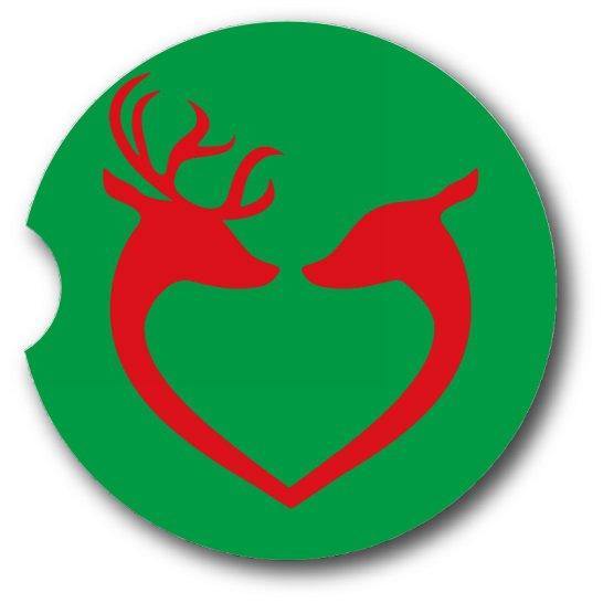 Fun Reindeer Car Coasters - set of 2. - Schoppix Gifts