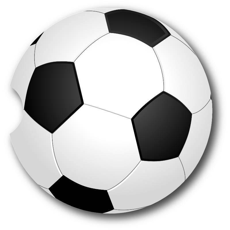 Soccer Ball Sandstone Car Coasters set of 2. - Schoppix Gifts