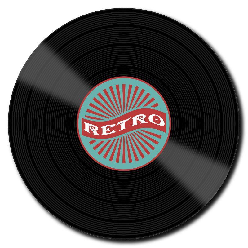 Round Retro Album/LP  Drink Coaster-Set of 4- Available in 4 styles! - Schoppix Gifts