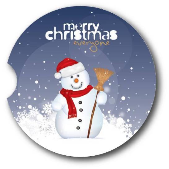 Fun Snowman  ar Coasters/Set of 2 - Schoppix Gifts