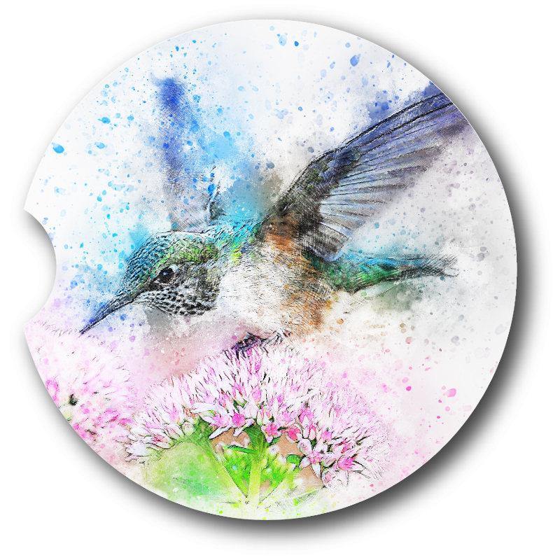 Hummingbird-Watercolor Style - Set of 2 - - Schoppix Gifts