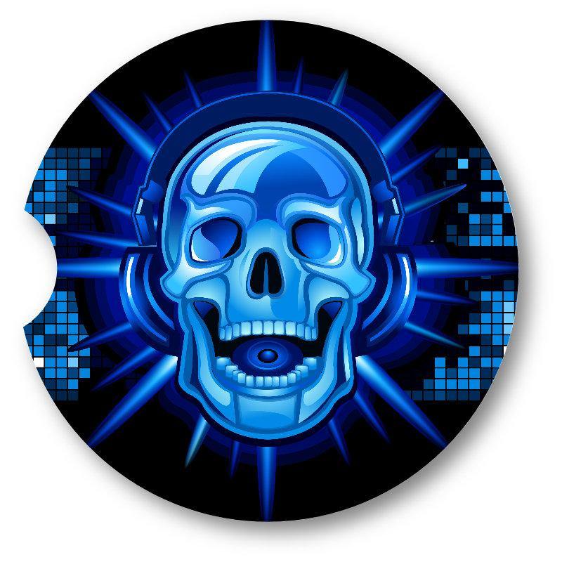 Musical Skull Car Coasters set of 2 - Schoppix Gifts