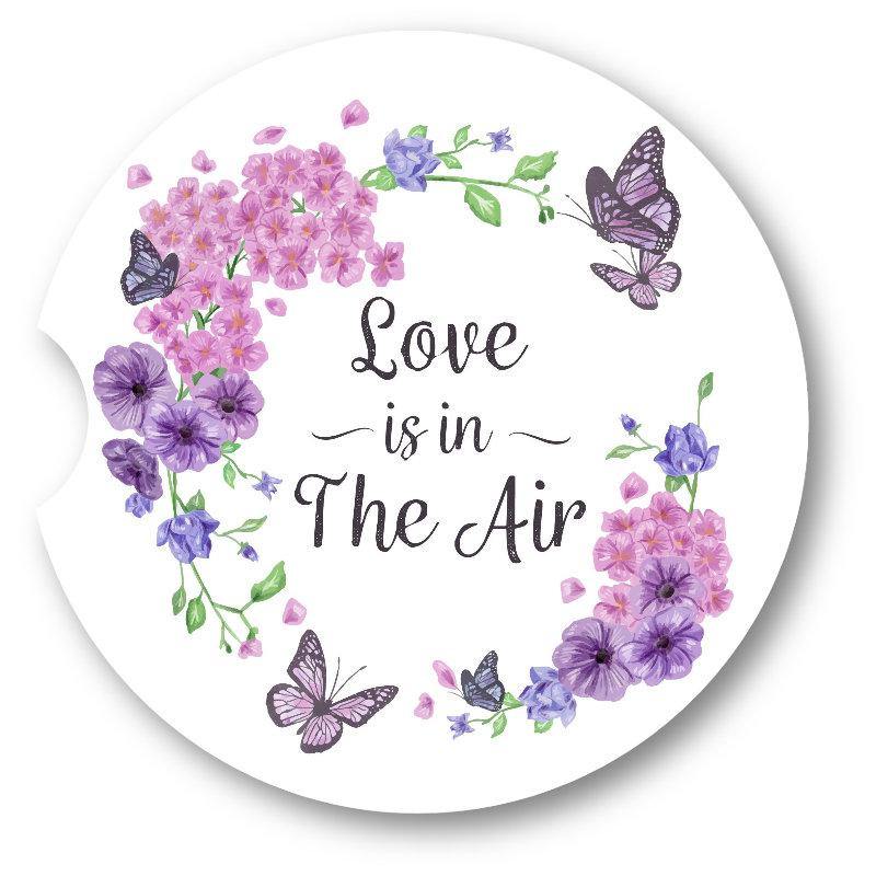 Butterflies & Flowers Car Coasters/set of 2 - Schoppix Gifts