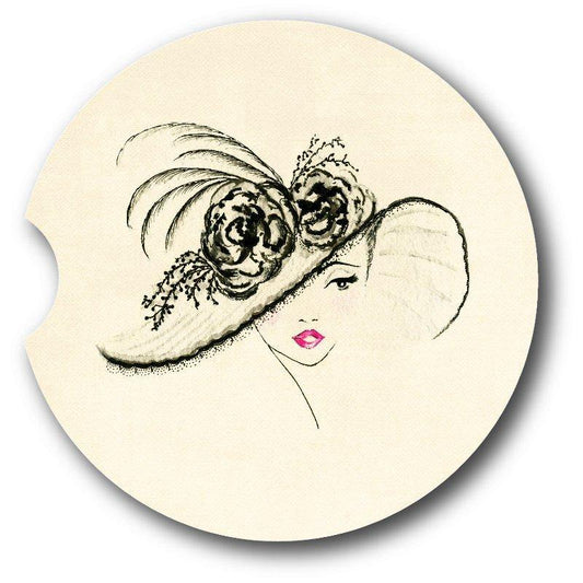 Car Coasters-Vintage Portrait Style-Set of 2 - - Schoppix Gifts