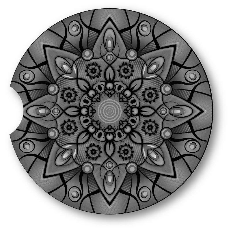 Mandala car coasters- Set of 2 - Variety of designs to chose from - Schoppix Gifts