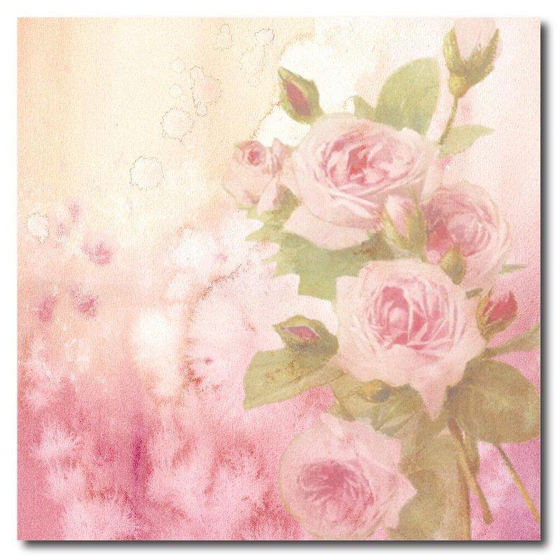 Pastel Roses Square Drink Coaster-Set of 4- Available in 4 styles! - Schoppix Gifts