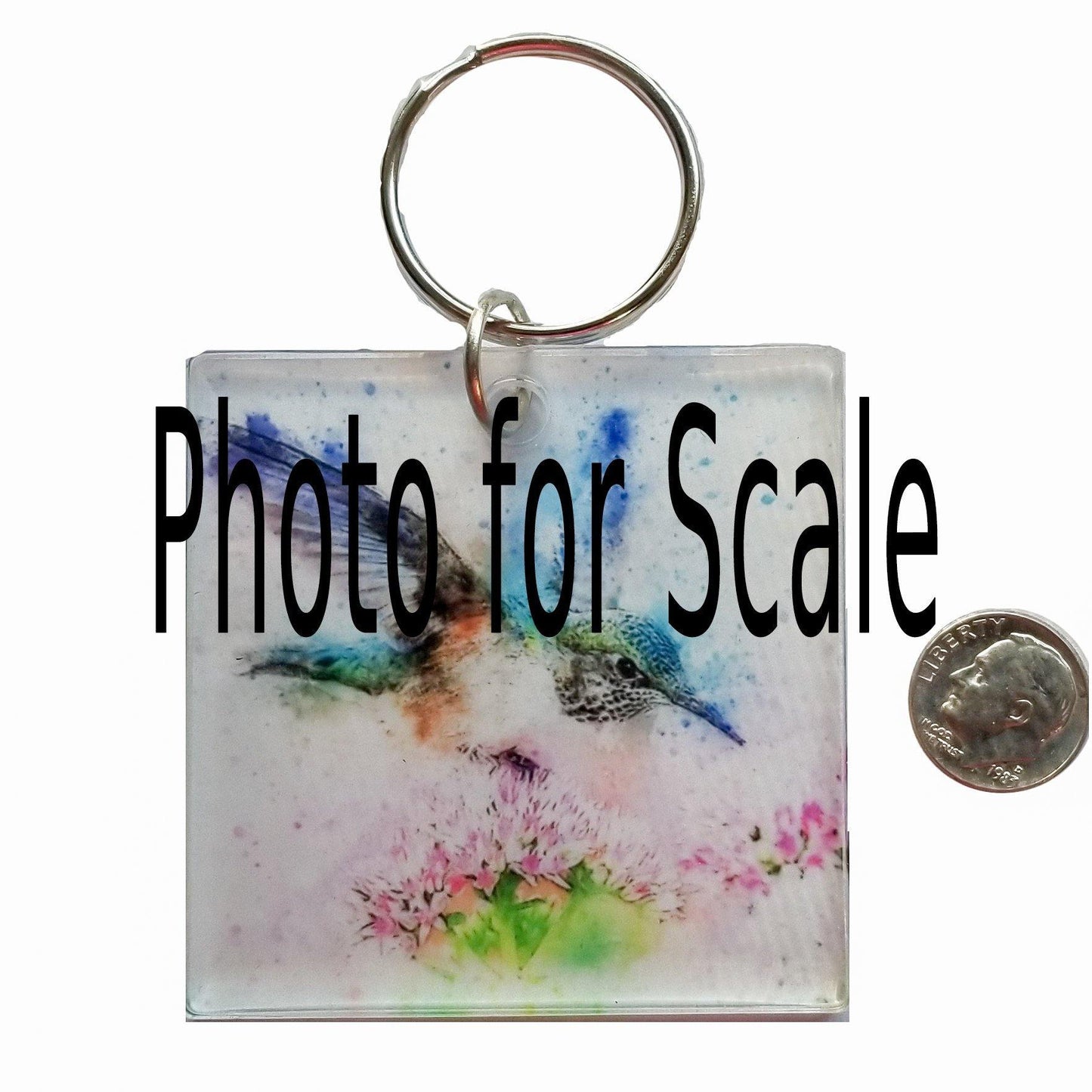 White Cat with Blue Eyes Acrylic Key Chain - Schoppix Gifts