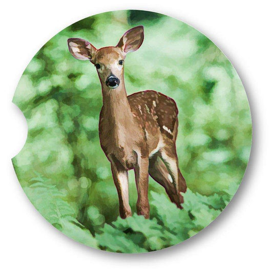Doe Sandstone Car Coasters/  Set of 2 - Schoppix Gifts