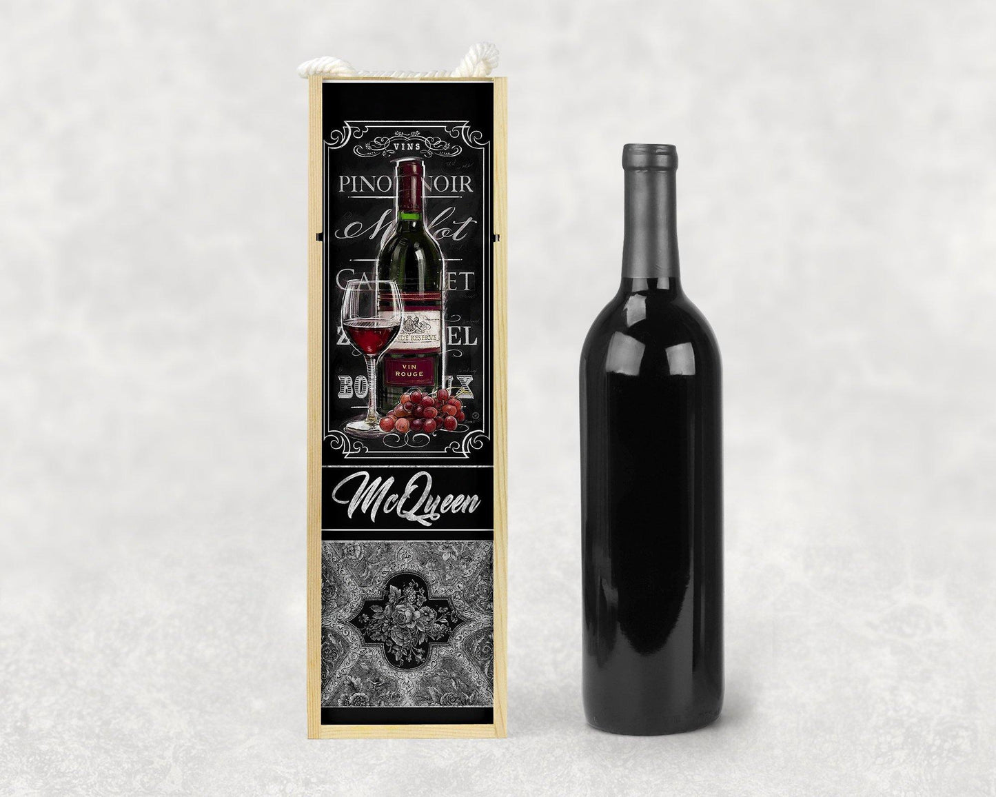 Personalized Wooden Wine Box - Schoppix Gifts