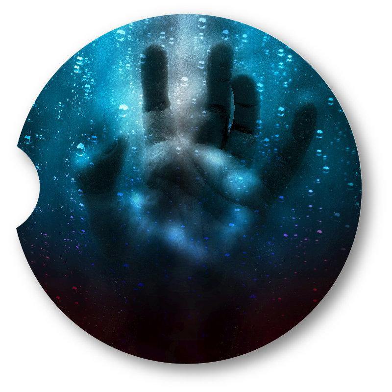 Creepy Hand/Halloween Car Coasters / Set of 2 - Schoppix Gifts