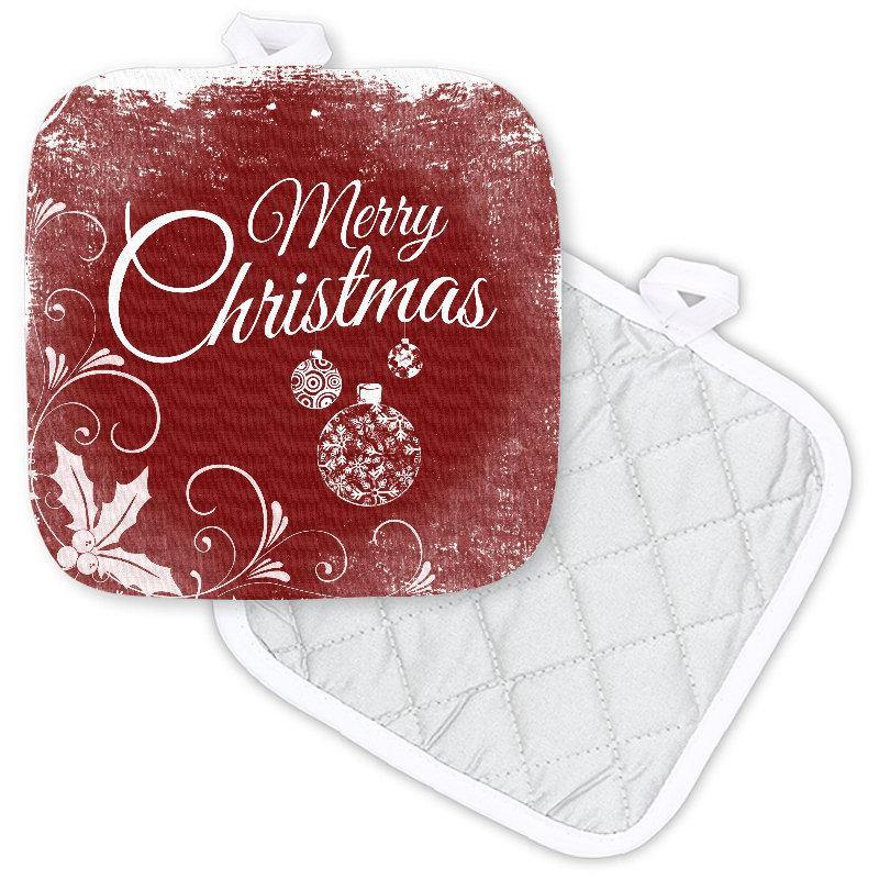 Vintage Look Merry Christmas Potholder - Schoppix Gifts