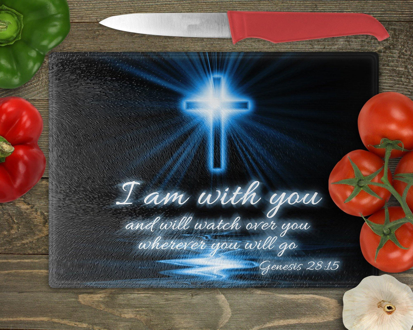I am with you Glass Cutting Board - Schoppix Gifts