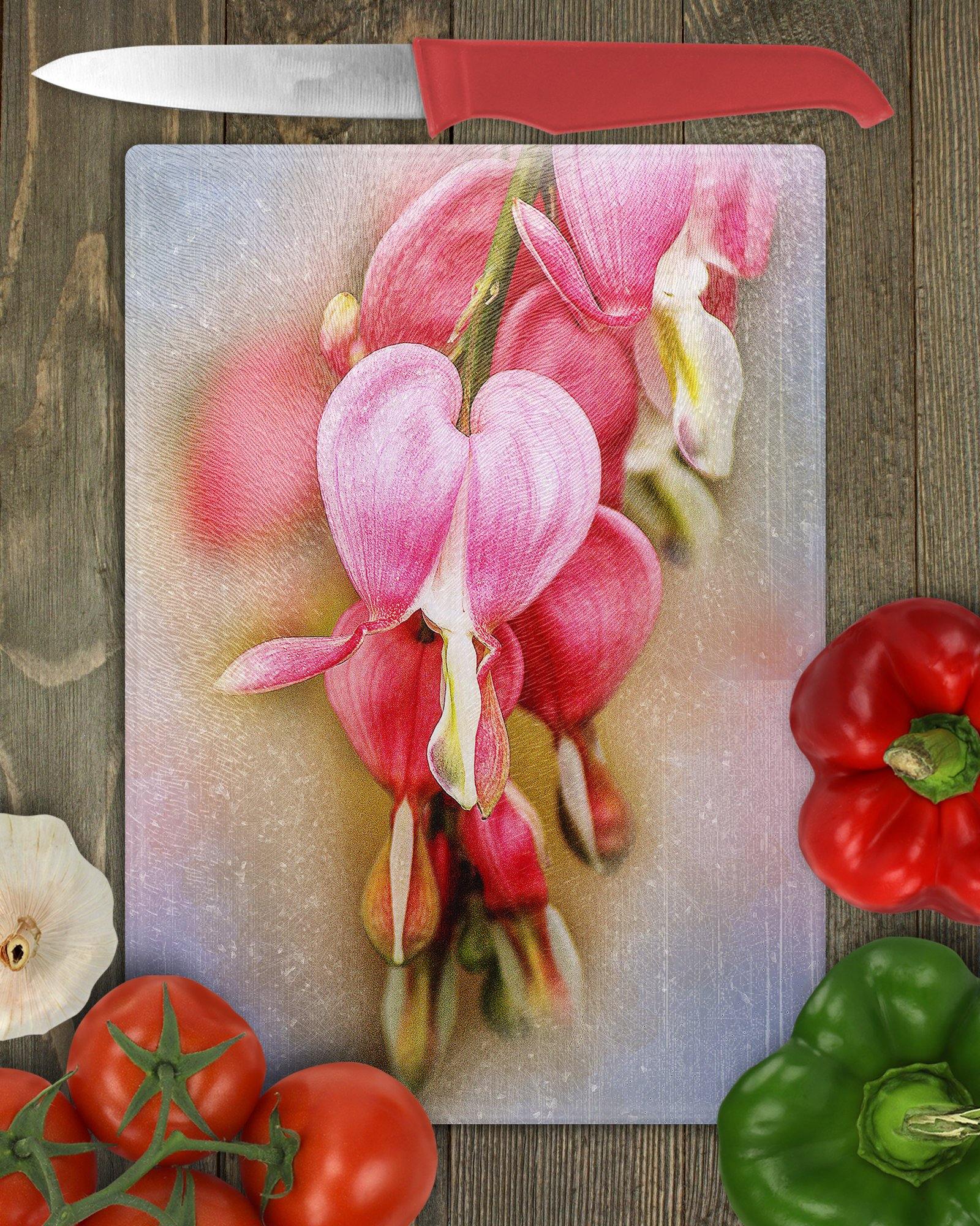 Bleeding Hearts Glass Cutting Board - Schoppix Gifts