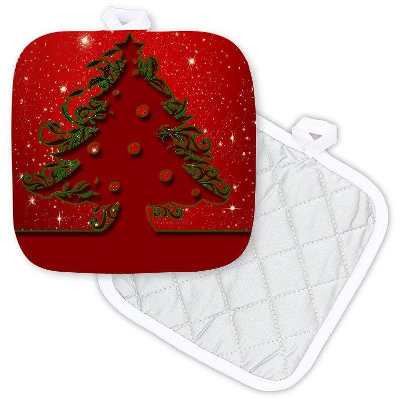Christmas Tree Cutout Potholder - Schoppix Gifts