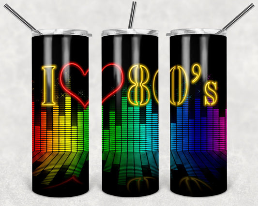 I Love 80s 20oz Stainless Steel Tumbler