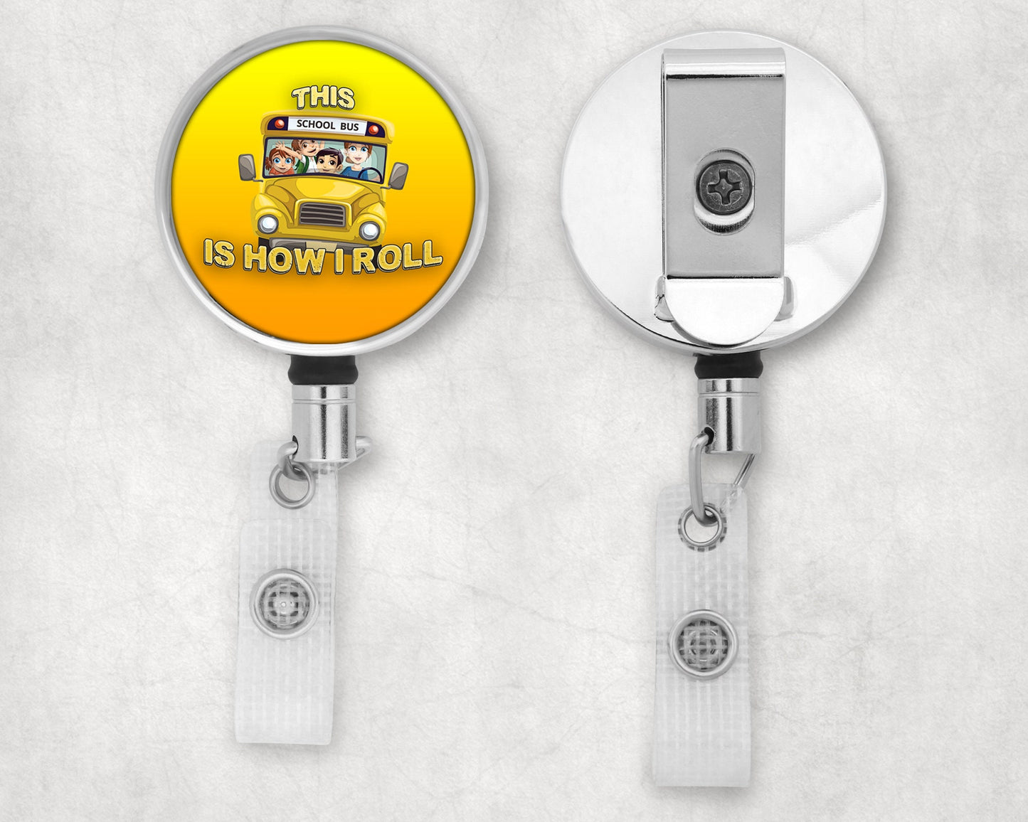 School Bus Driver, This is How I Roll Badge Reel