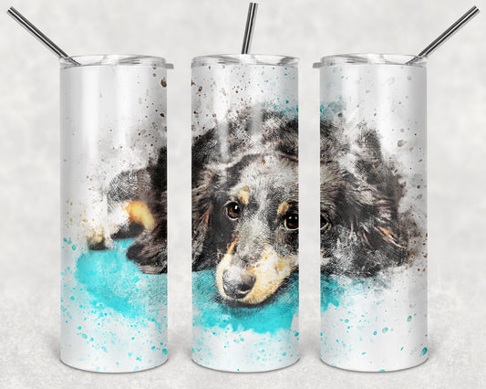 Dachshund 20oz Skinny Tumbler - Stainless Steel