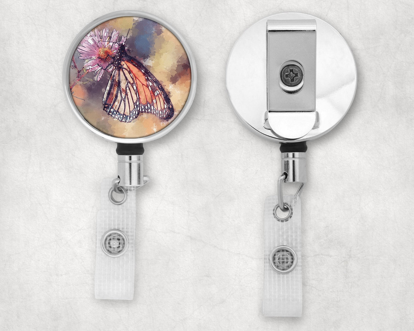 Monarch Butterfly Art Badge Reel