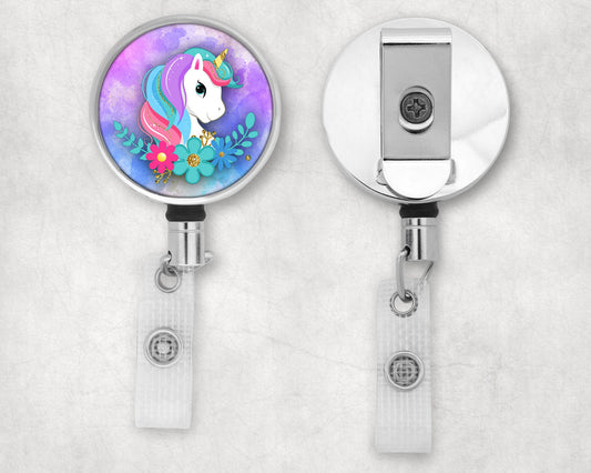 Cute Unicorn Art Badge Reel