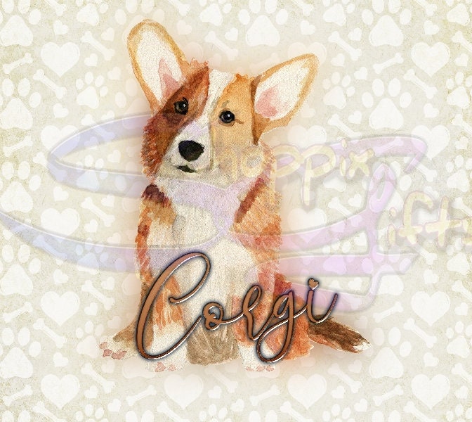 Corgi Art 20oz Skinny Tumbler - Stainless Steel
