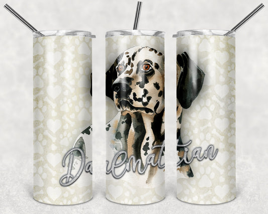 Dalmatian Art 20oz Skinny Tumbler - Stainless Steel