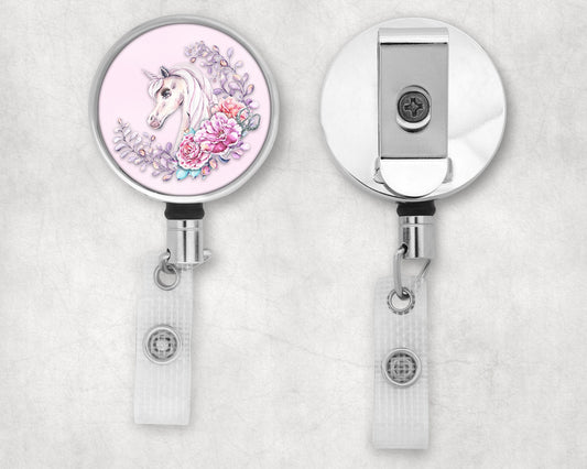Unicorn Wreath Art Badge Reel