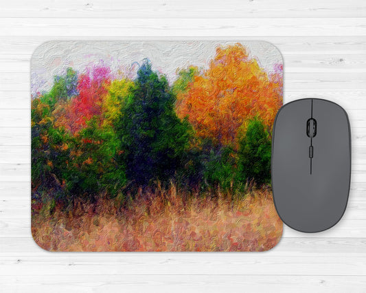 Beautiful Autumn Colors Fall Foliage Rubber Mousepad