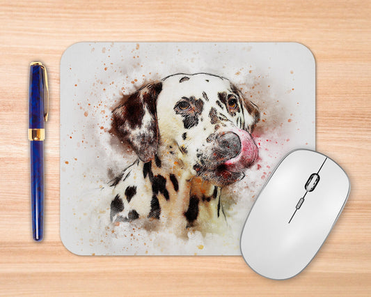 Dalmatian Art Rubber Mousepad