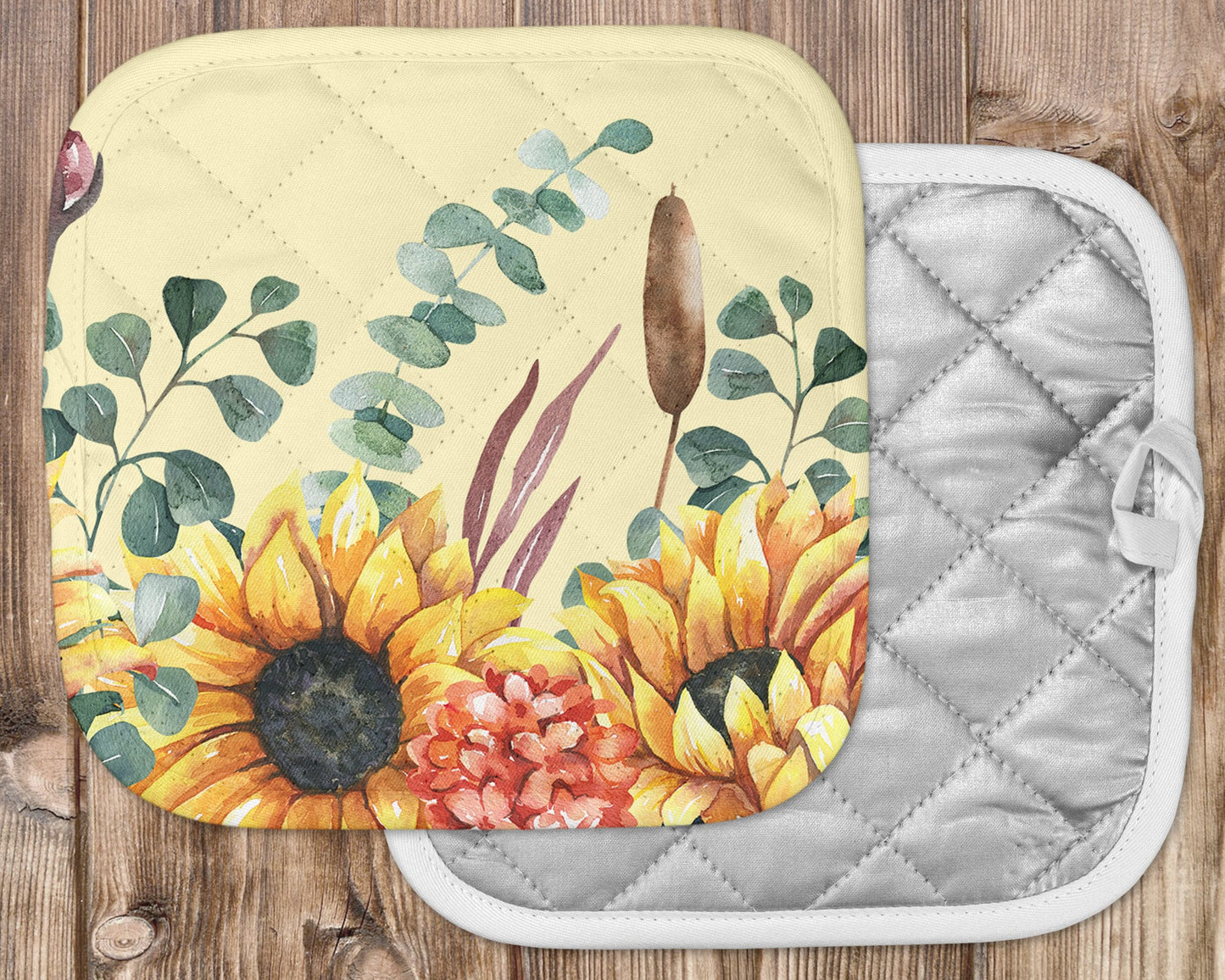 Beautiful Sunflower Garden Art Potholder