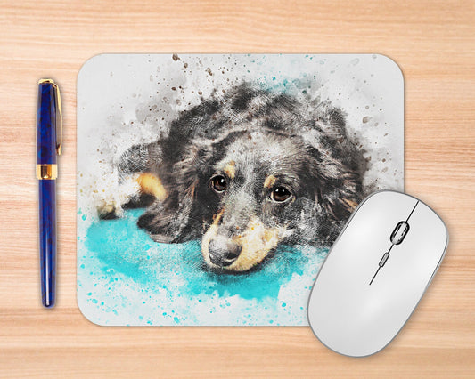 Dachshund Art Pet Owner Rubber Mousepad