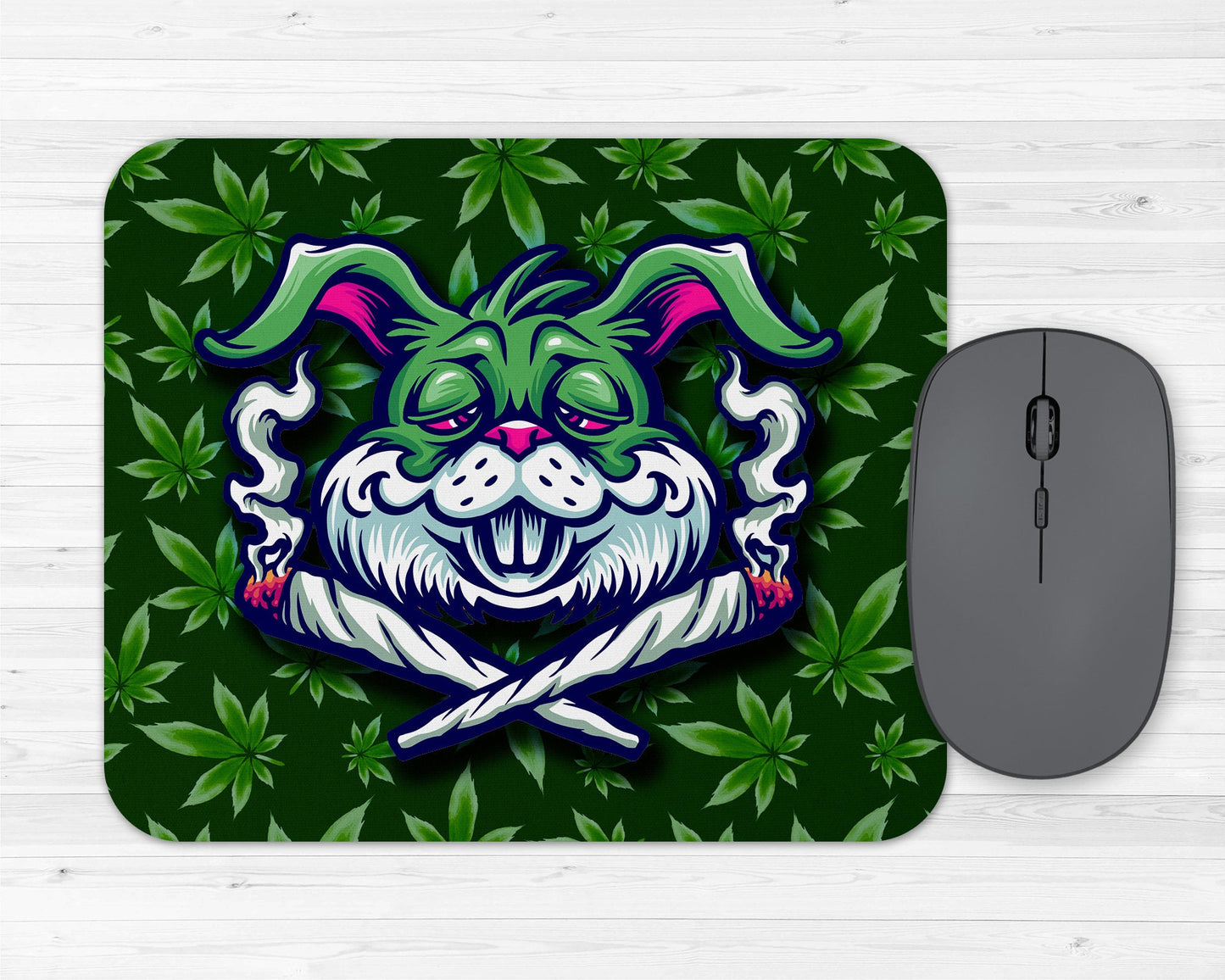 Stoner Art Pothead Cannabis Marijuana Rubber Mousepads - 10 Different Designs