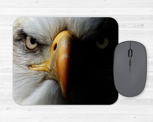 Bald Eagle Art Rubber Mousepad