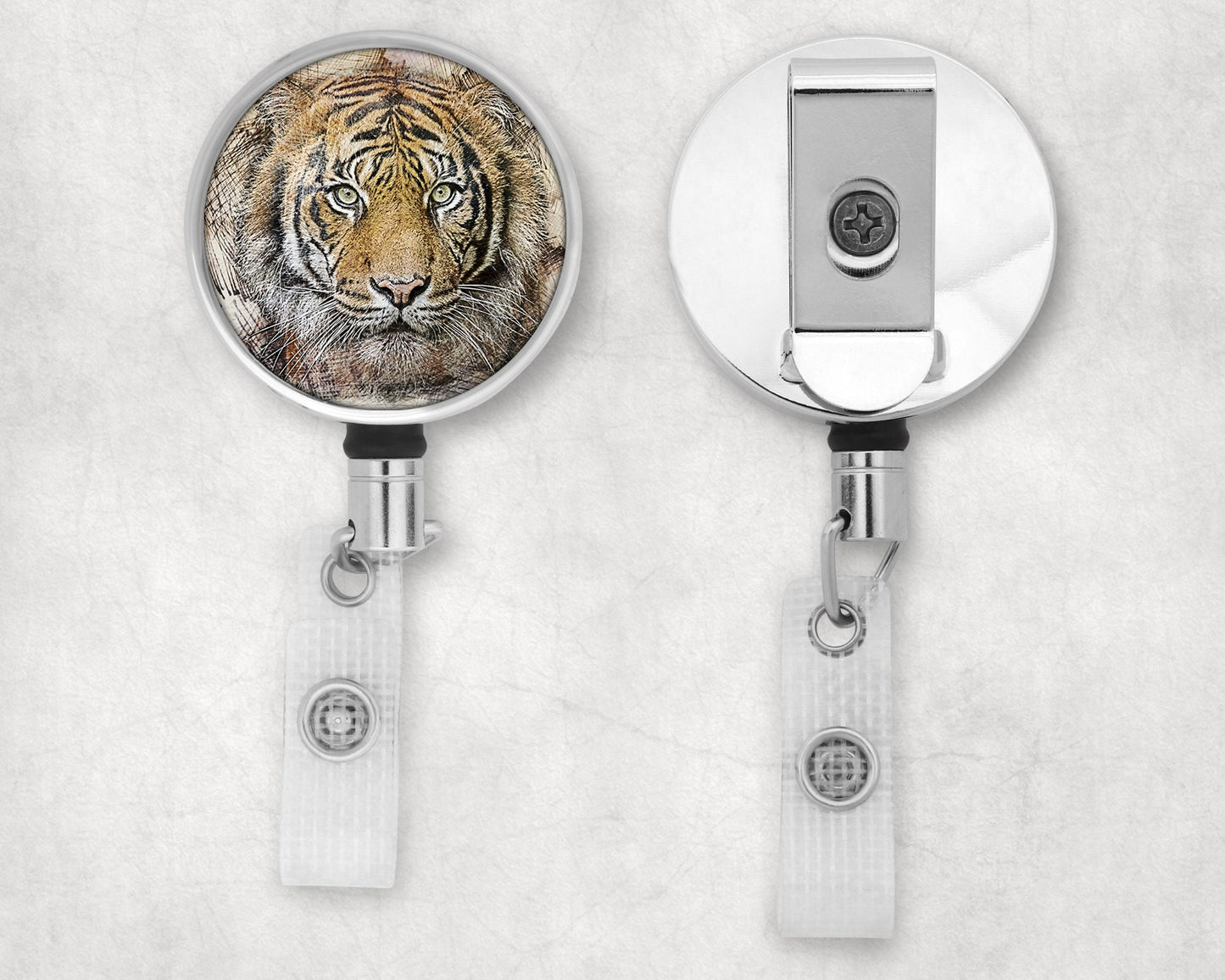 Tiger Portrait Art Badge Reel