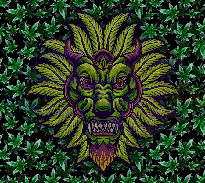 Cannabis Marijuana Art 20oz Skinny Tumbler - Stainless Steel - 3 Design Choices Available