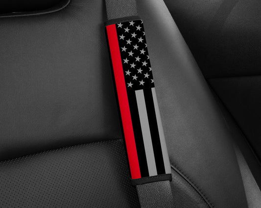 Thin Line American Flag Seat Belt Pad