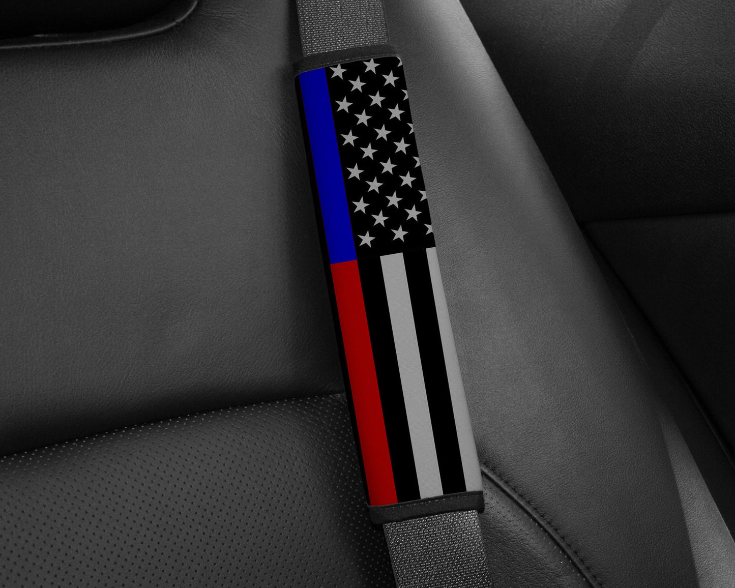 Thin Line American Flag Seat Belt Pad