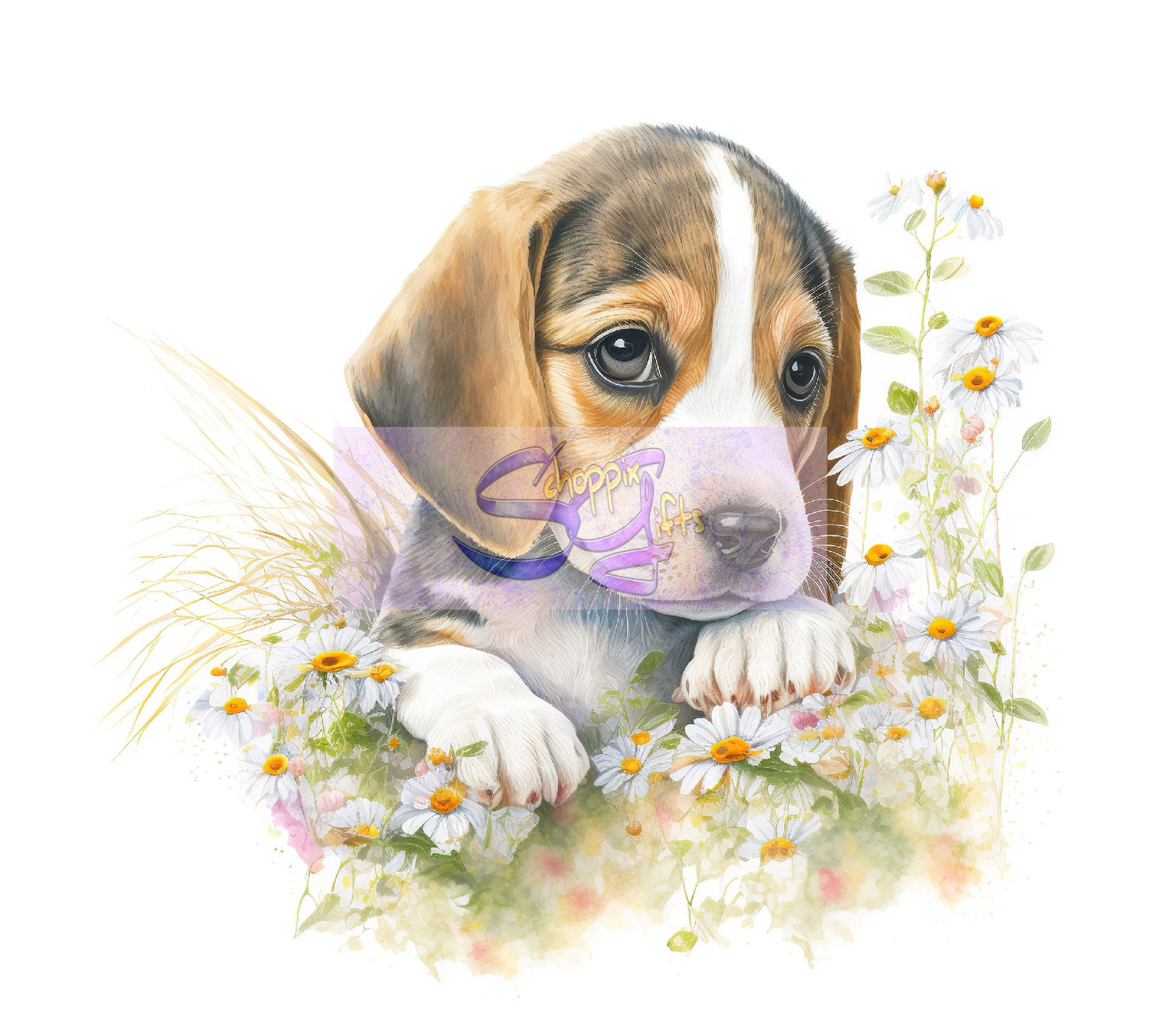Beagle Puppy Art 20oz Skinny Tumbler - Stainless Steel