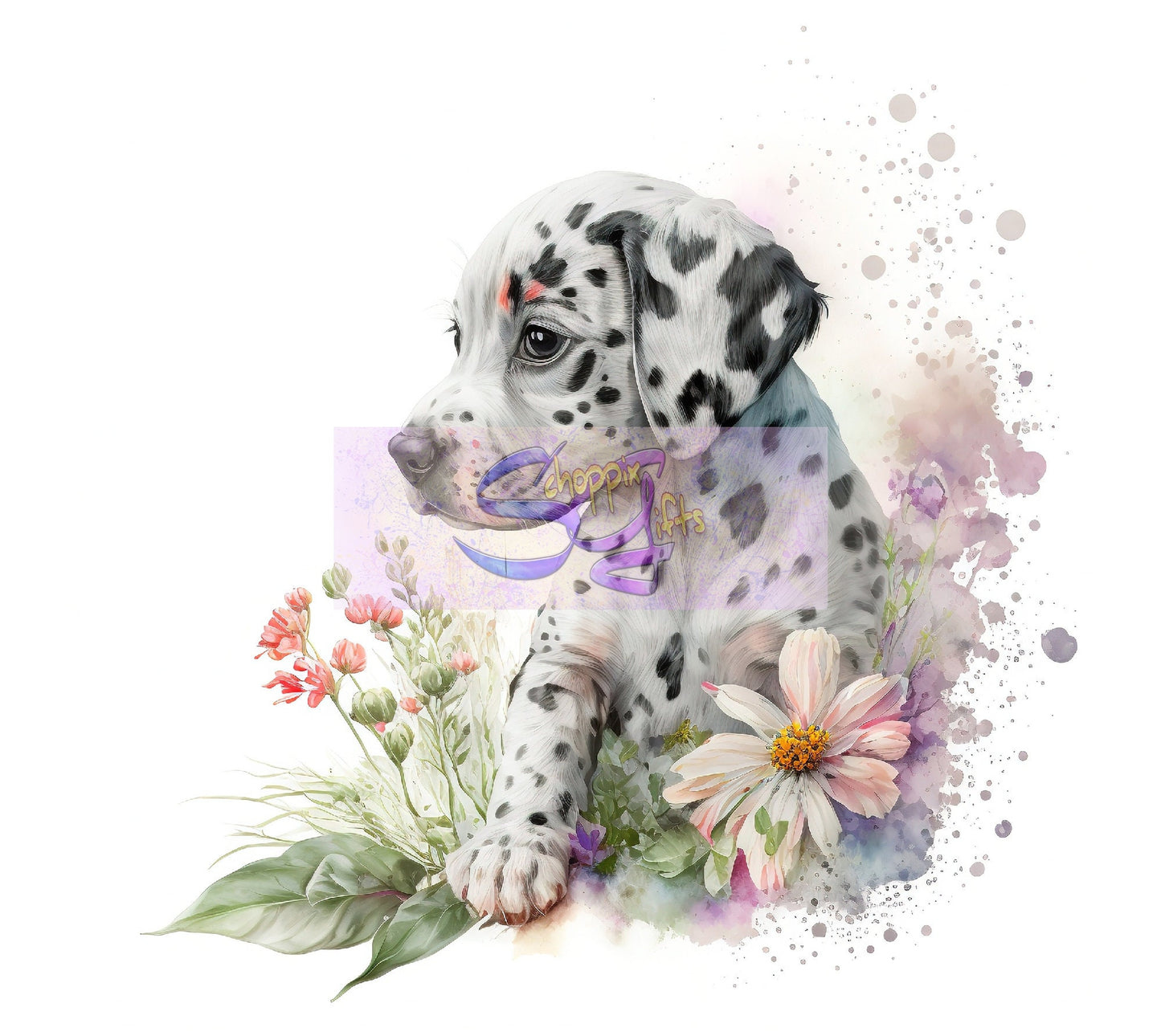 Dalmatian Puppy Art 20oz Skinny Tumbler - Stainless Steel