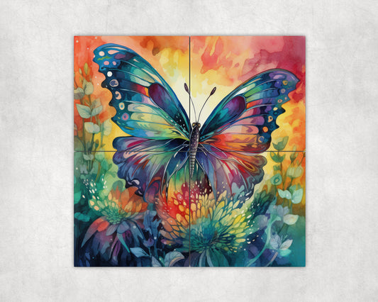 Butterfly Art Loose Tile Mural - 3 sizes Available.