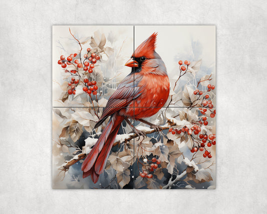 Cardinal Art Loose Tile Mural - 3 sizes Available.
