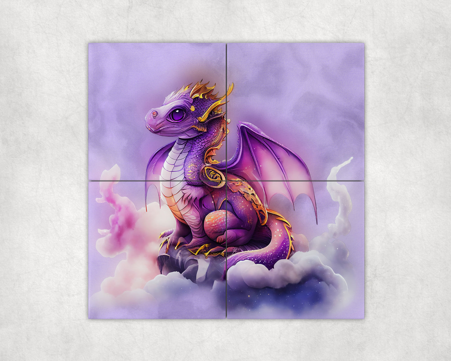Dragon Art Loose Tile Mural - 3 sizes Available.