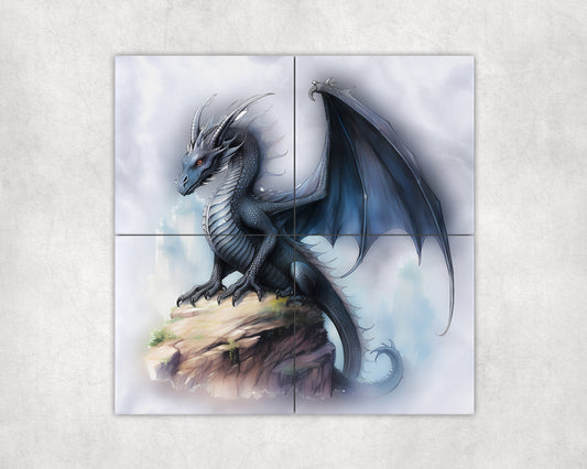 Dragon Art Loose Tile Mural - 3 sizes Available.