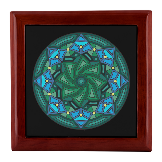 8pt Star Mandala Jewelry Box - Schoppix Gifts