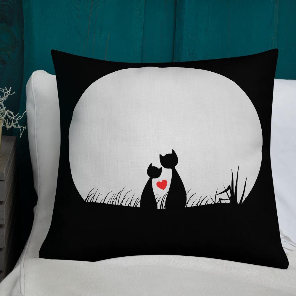 Cats in Love Throw Pillow - Schoppix Gifts