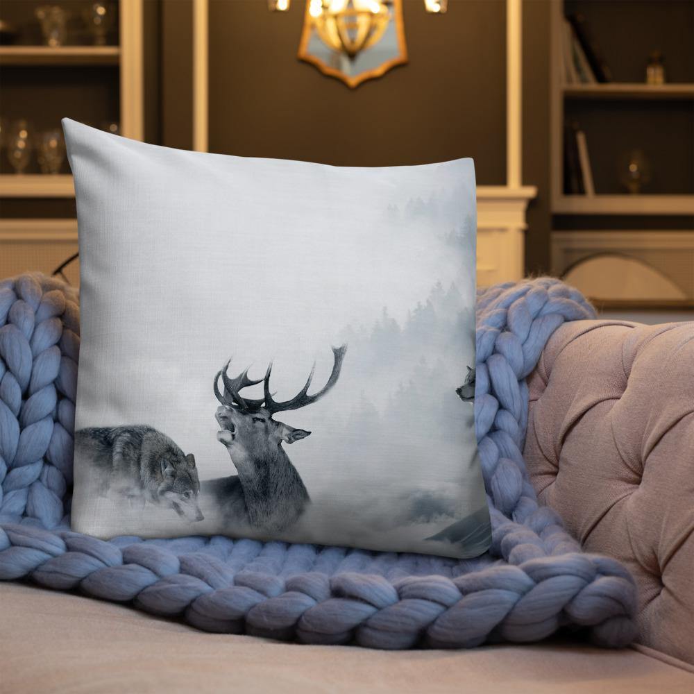 Howling Wolves Throw Pillow - Schoppix Gifts